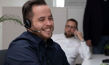 VielfaltMenü Mitarbeiter im Callcenter